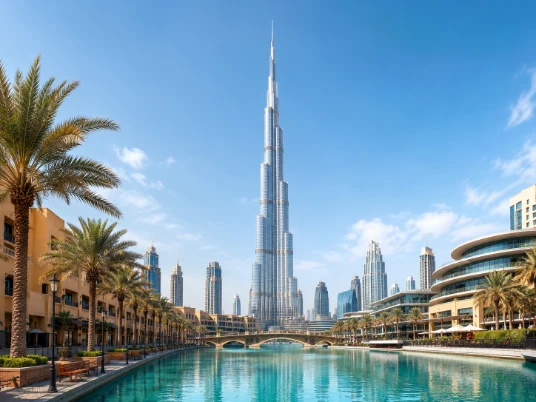 Dubai skyline and Burj Khalifa